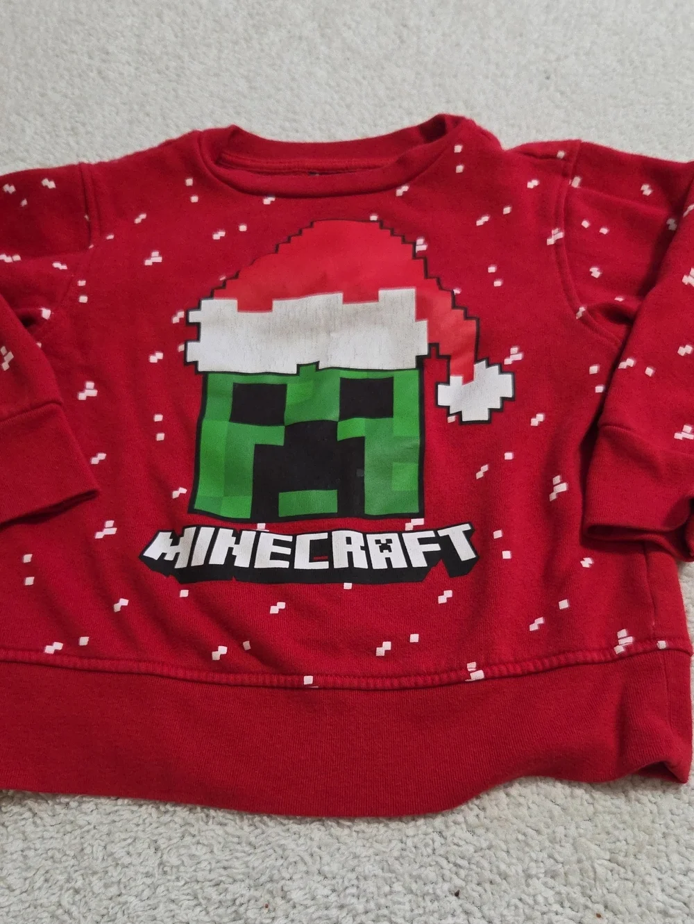 MINWCRAFT CHRISTMAS SWEATSHIRT